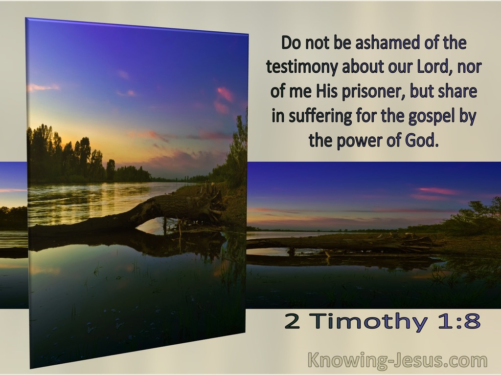 2 Timothy 1:8  Do Not Be Ashamed But Share In The Suffering Of The Gospel (windows)06:02